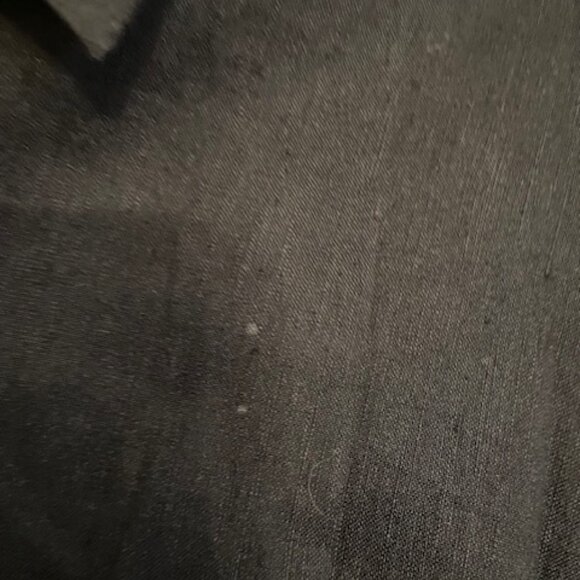 Eileen Fisher Black Linen-Blend Button-Down Shirt, Size XL - Picture 4 of 8